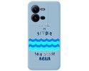 Funda Silicona Líquida Azul para Vivo X80 Lite 5G diseño Agua Dibujos
