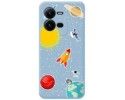 Funda Silicona Líquida Azul para Vivo X80 Lite 5G diseño Espacio Dibujos