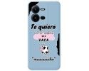 Funda Silicona Líquida Azul para Vivo X80 Lite 5G diseño Vaca Dibujos