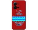 Funda Silicona Líquida Roja para Vivo X80 Lite 5G diseño Agua Dibujos