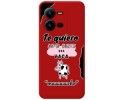 Funda Silicona Líquida Roja para Vivo X80 Lite 5G diseño Vaca Dibujos