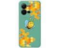 Funda Silicona Líquida Verde para Vivo X80 Lite 5G diseño Abeja Dibujos
