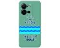 Funda Silicona Líquida Verde para Vivo X80 Lite 5G diseño Agua Dibujos