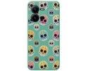 Funda Silicona Líquida Verde para Vivo X80 Lite 5G diseño Catrina Dibujos