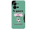 Funda Silicona Líquida Verde para Vivo X80 Lite 5G diseño Vaca Dibujos