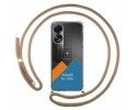 Personaliza tu Funda Colgante Transparente para Oppo A78 4G con Cordon Camel Dibujo Personalizada