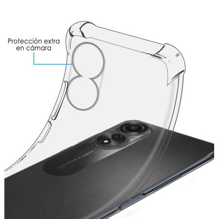 Funda Silicona Antigolpes Transparente para Oppo A78 4G