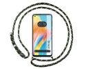 Funda Colgante Transparente para Oppo A78 4G con Cordon Verde / Dorado