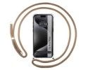 Funda Colgante Transparente para Iphone 15 Pro Max (6.7) con Cordon Camel