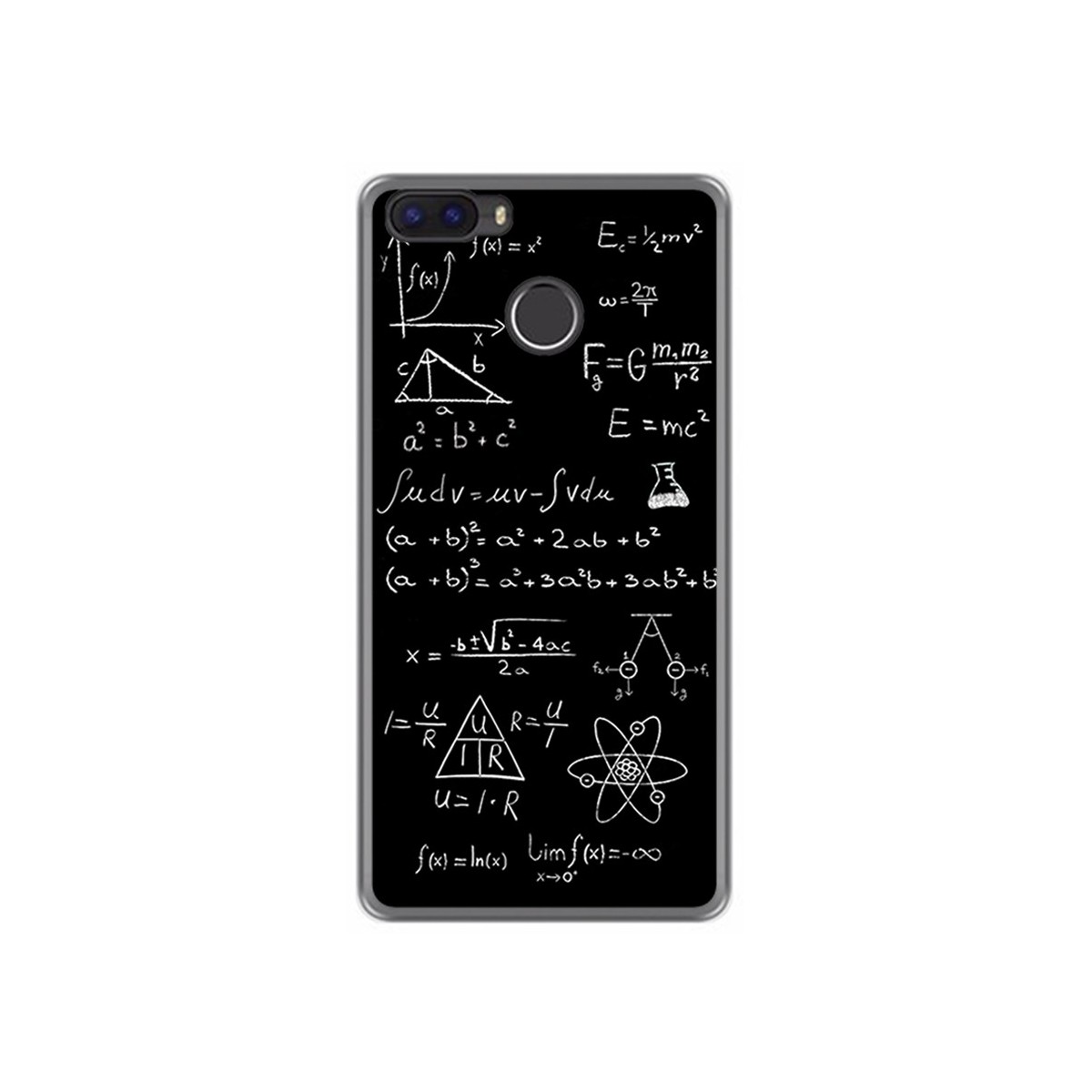 Funda Gel Tpu para Cubot H3 Diseño Formulas Dibujos