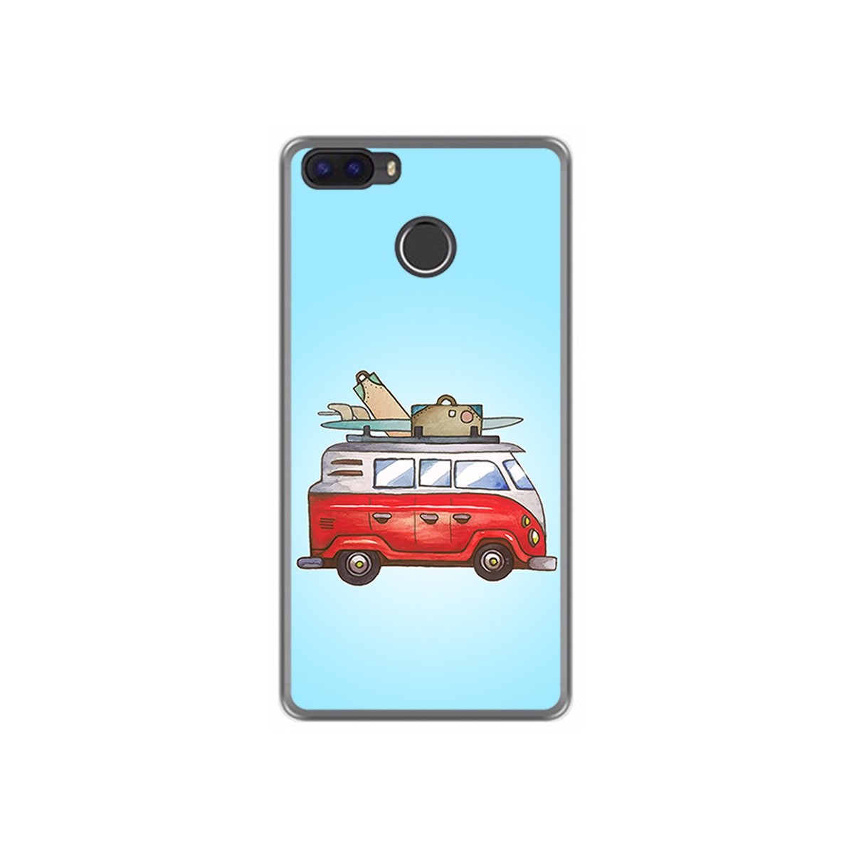 Funda Gel Tpu para Cubot H3 Diseño Furgoneta Dibujos