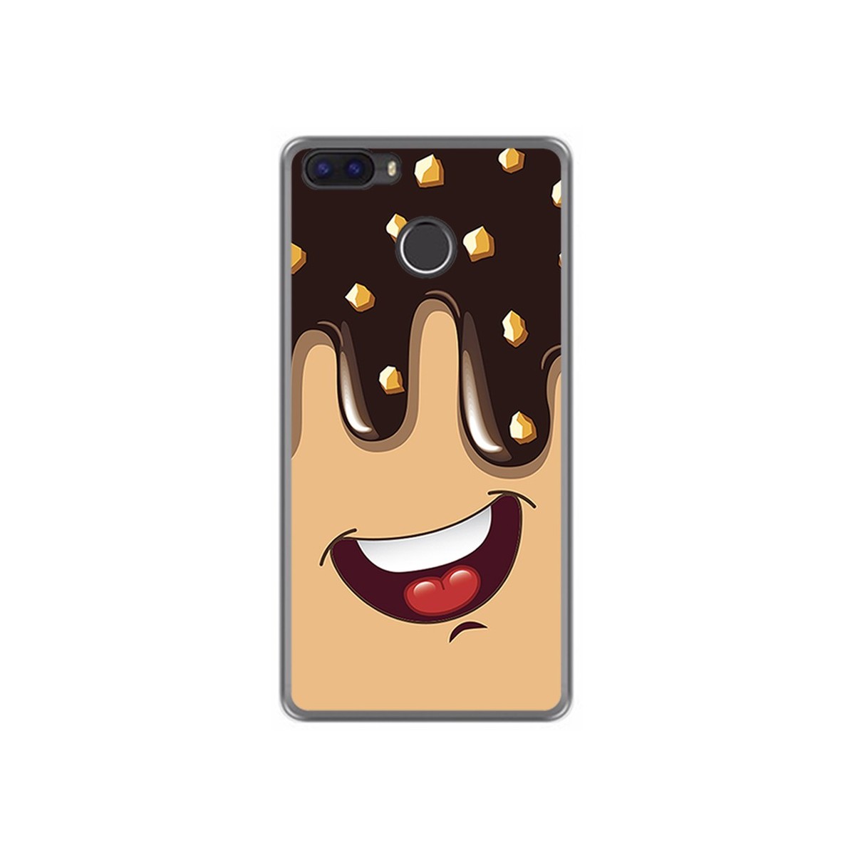Funda Gel Tpu para Cubot H3 Diseño Helado Chocolate Dibujos
