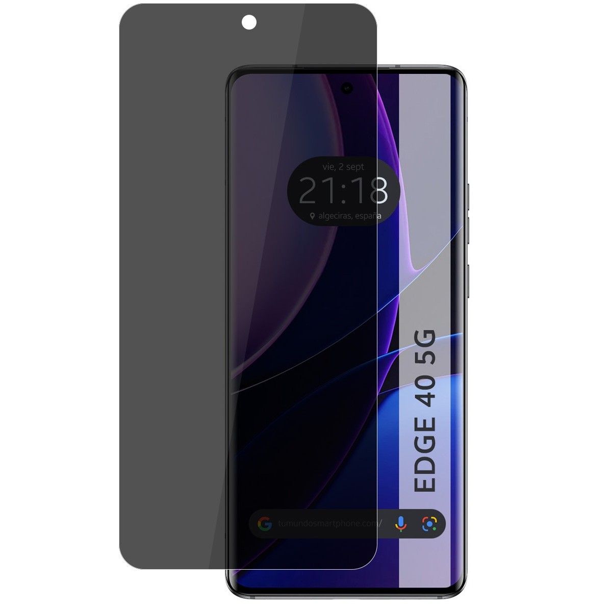 Protector Pantalla Hidrogel Privacidad Antiespías para Motorola Edge 40 5G