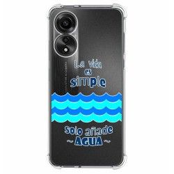 Funda Silicona Antigolpes para Oppo A78 4G diseño Agua Dibujos