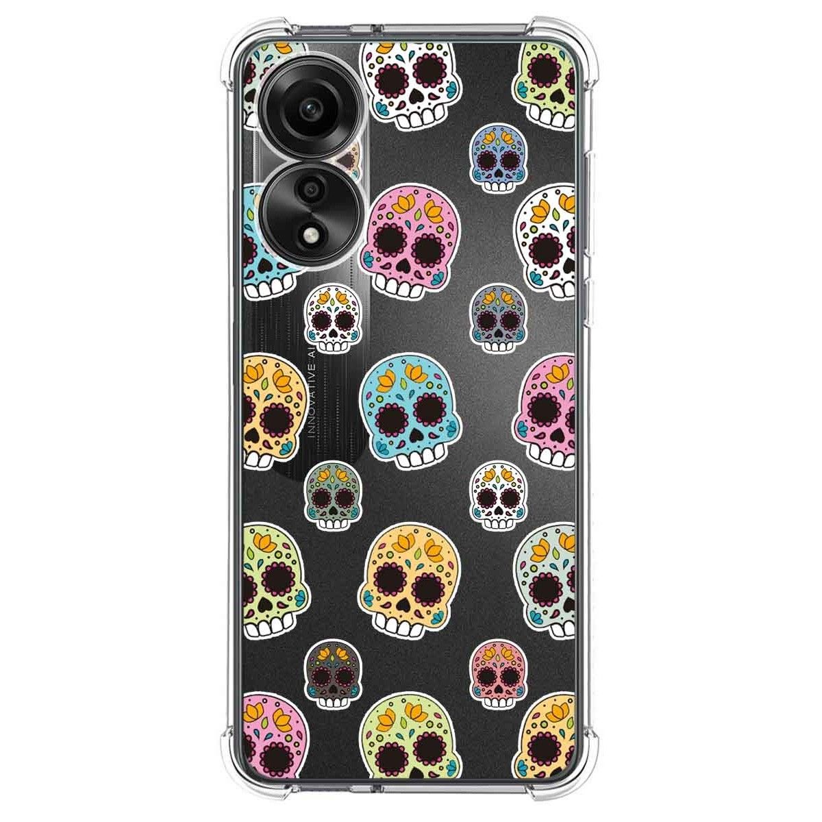 Funda Silicona Antigolpes para Oppo A78 4G diseño Catrina Dibujos