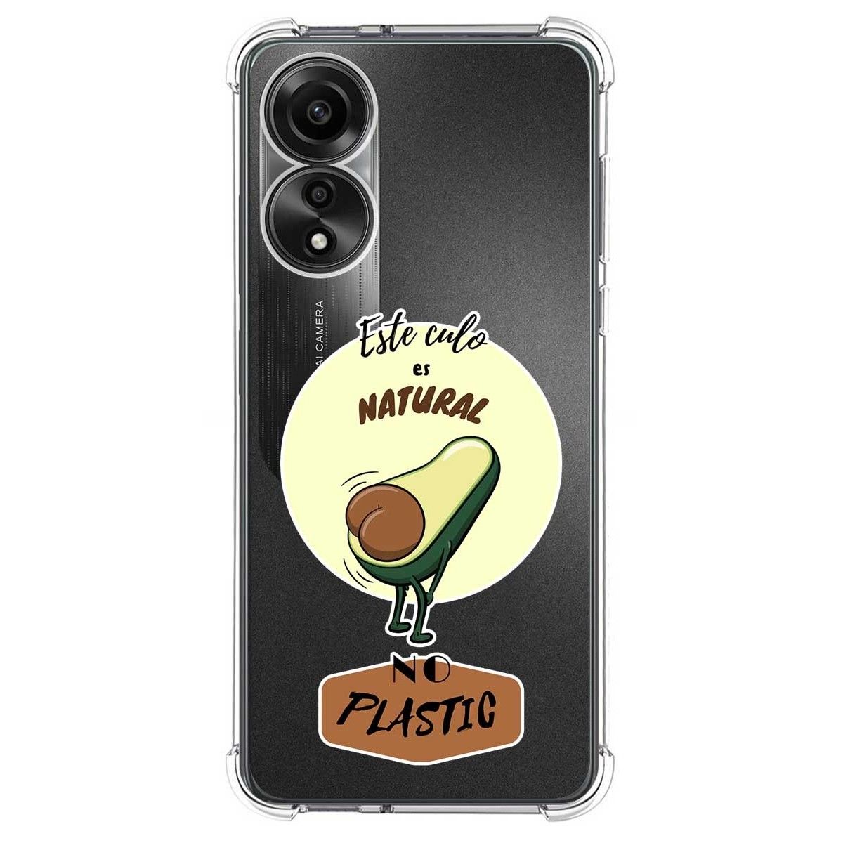 Funda Silicona Antigolpes para Oppo A78 4G diseño Culo Natural Dibujos