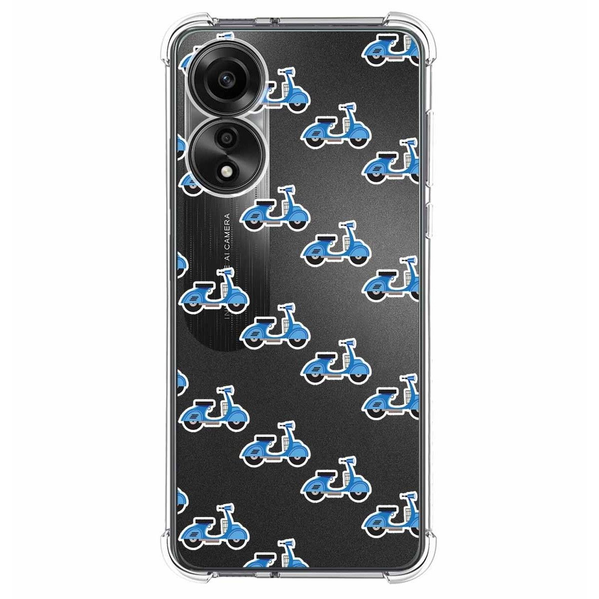 Funda Silicona Antigolpes para Oppo A78 4G diseño Scooter Dibujos