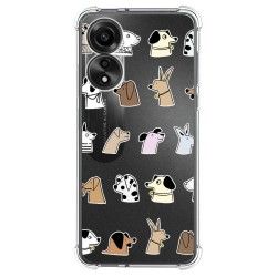Funda Silicona Antigolpes para Oppo A78 4G diseño Perros Dibujos