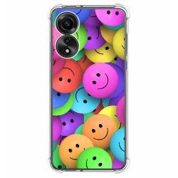 Funda Silicona Antigolpes para Oppo A78 4G diseño Smile Dibujos