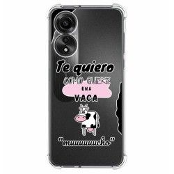 Funda Silicona Antigolpes para Oppo A78 4G diseño Vaca Dibujos