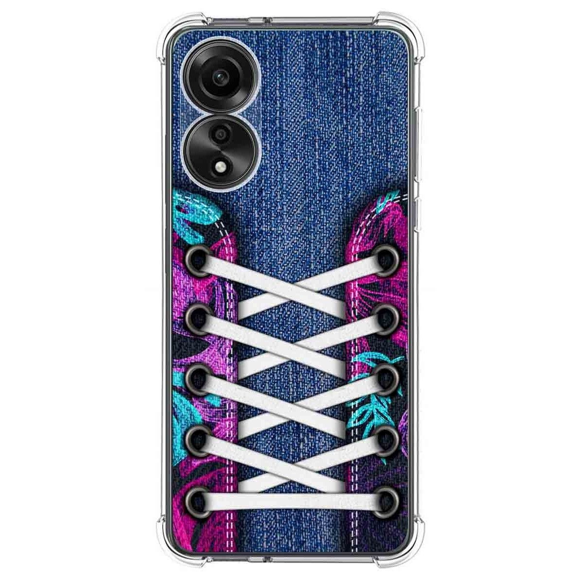 Funda Silicona Antigolpes para Oppo A78 4G diseño Zapatillas 06 Dibujos