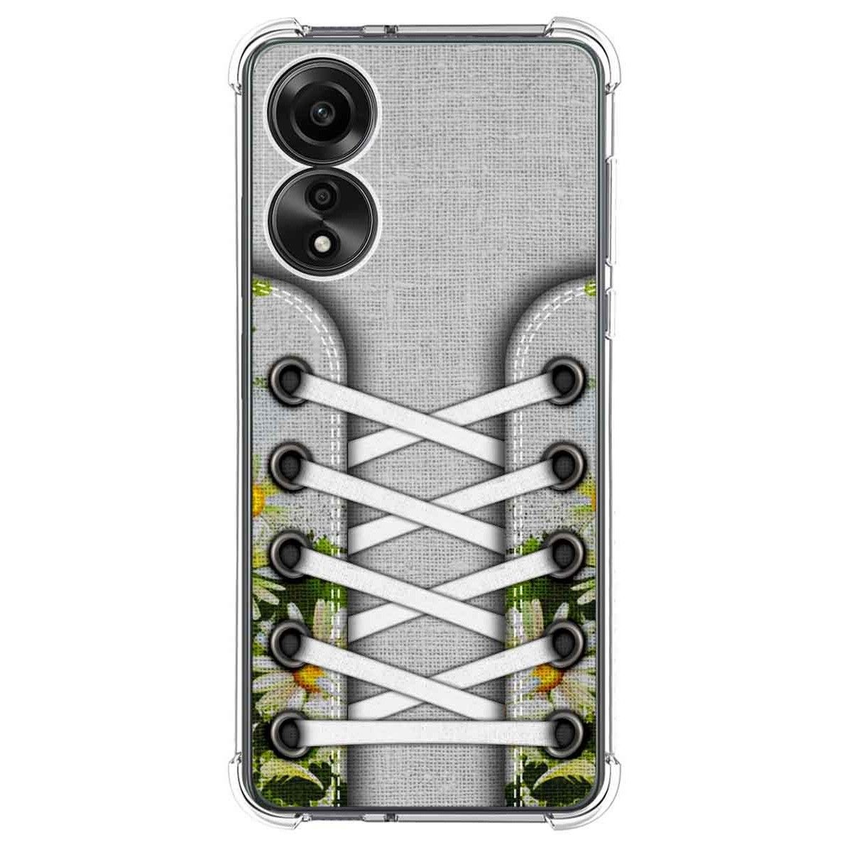 Funda Silicona Antigolpes para Oppo A78 4G diseño Zapatillas 08 Dibujos