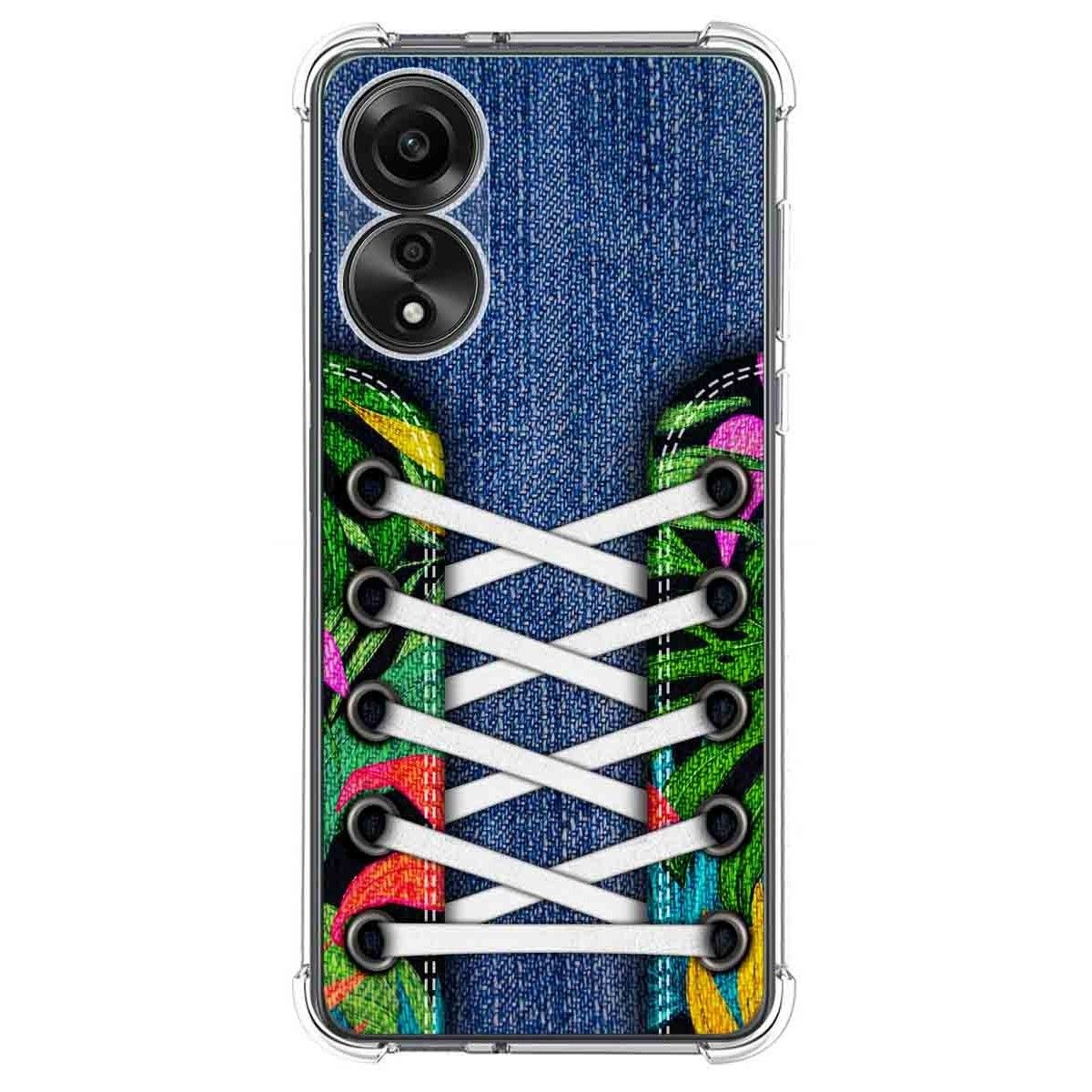 Funda Silicona Antigolpes para Oppo A78 4G diseño Zapatillas 13 Dibujos