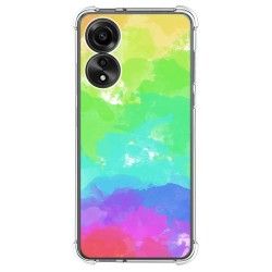 Funda Silicona Antigolpes para Oppo A78 4G diseño Acuarela 03 Dibujos