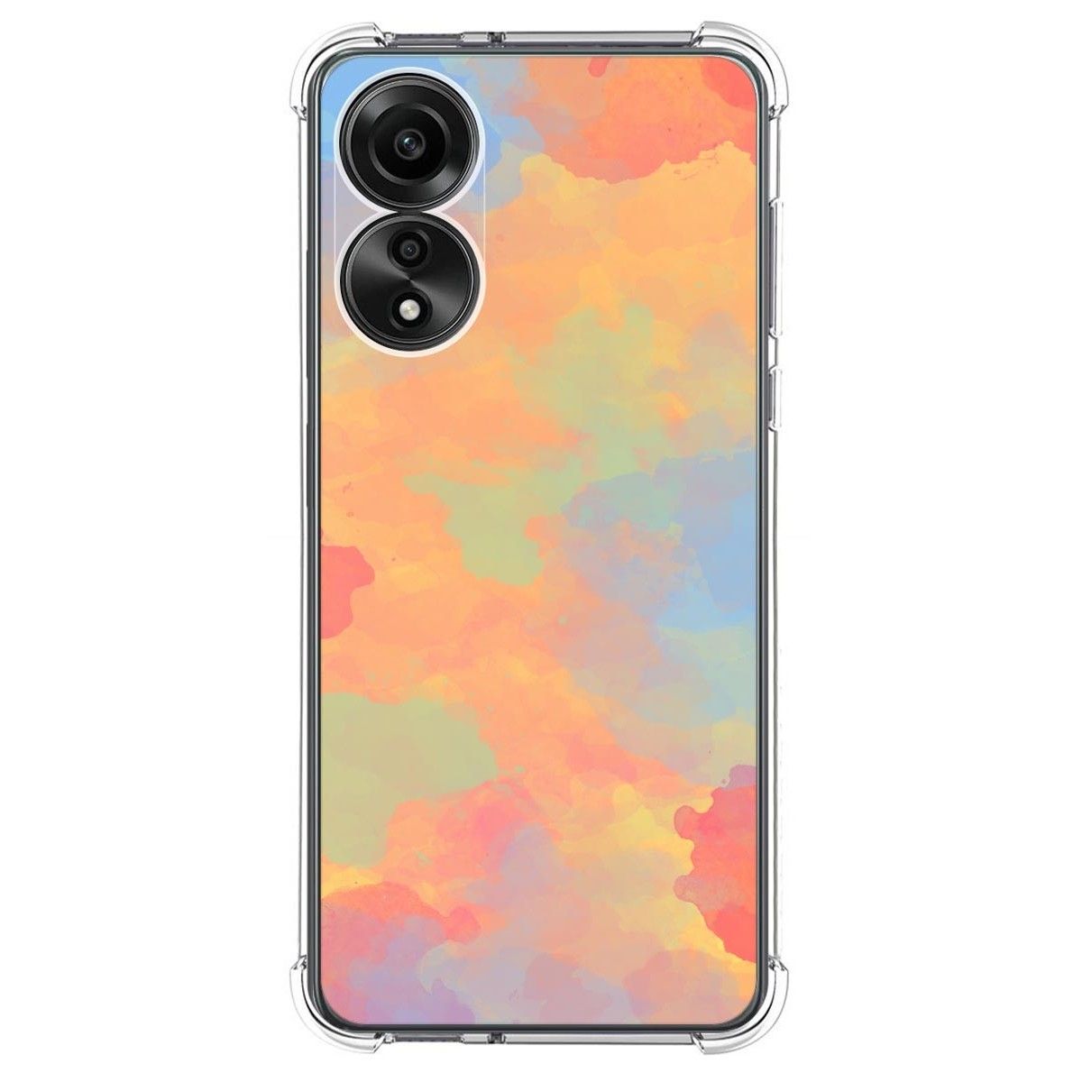 Funda Silicona Antigolpes para Oppo A78 4G diseño Acuarela 08 Dibujos