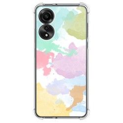Funda Silicona Antigolpes para Oppo A78 4G diseño Acuarela 11 Dibujos