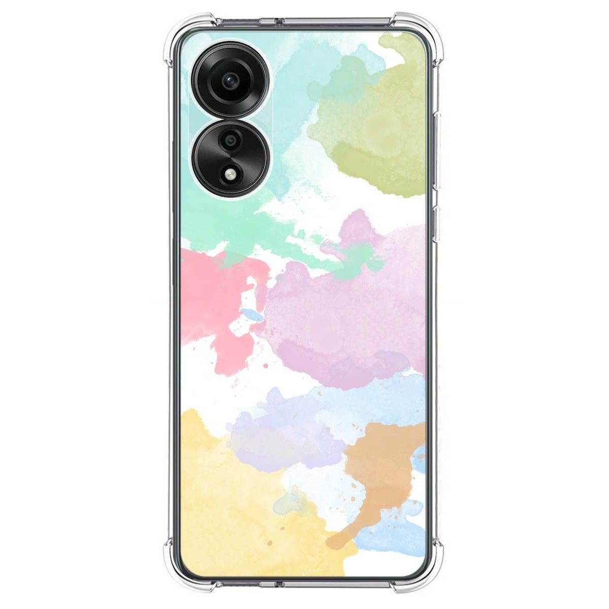 Funda Silicona Antigolpes para Oppo A78 4G diseño Acuarela 11 Dibujos