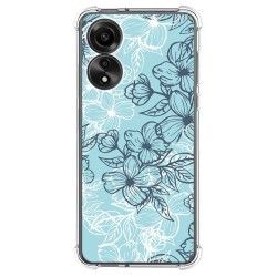 Funda Silicona Antigolpes para Oppo A78 4G diseño Flores 03 Dibujos