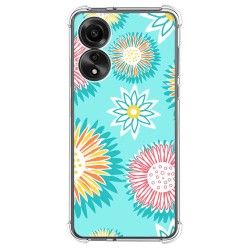 Funda Silicona Antigolpes para Oppo A78 4G diseño Flores 05 Dibujos