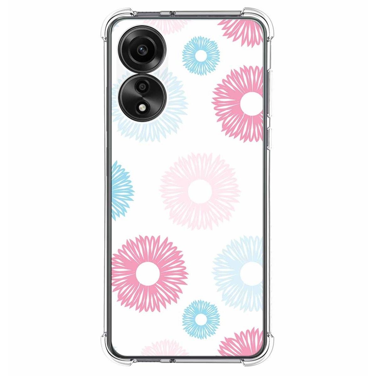 Funda Silicona Antigolpes para Oppo A78 4G diseño Flores 06 Dibujos