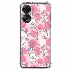 Funda Silicona Antigolpes para Oppo A78 4G diseño Flores 07 Dibujos