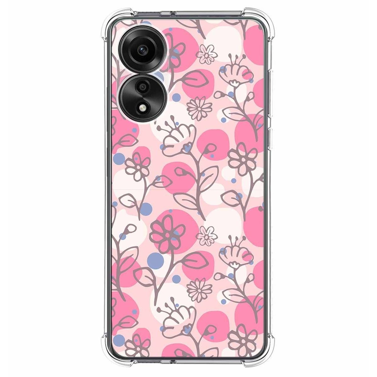 Funda Silicona Antigolpes para Oppo A78 4G diseño Flores 07 Dibujos