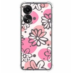 Funda Silicona Antigolpes para Oppo A78 4G diseño Flores 09 Dibujos