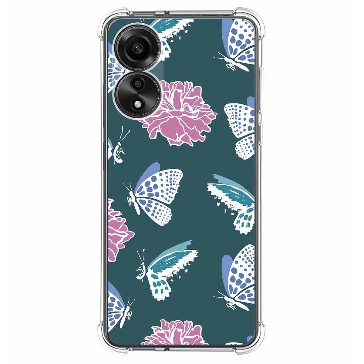 Funda Silicona Antigolpes para Oppo A78 4G diseño Flores 10 Dibujos