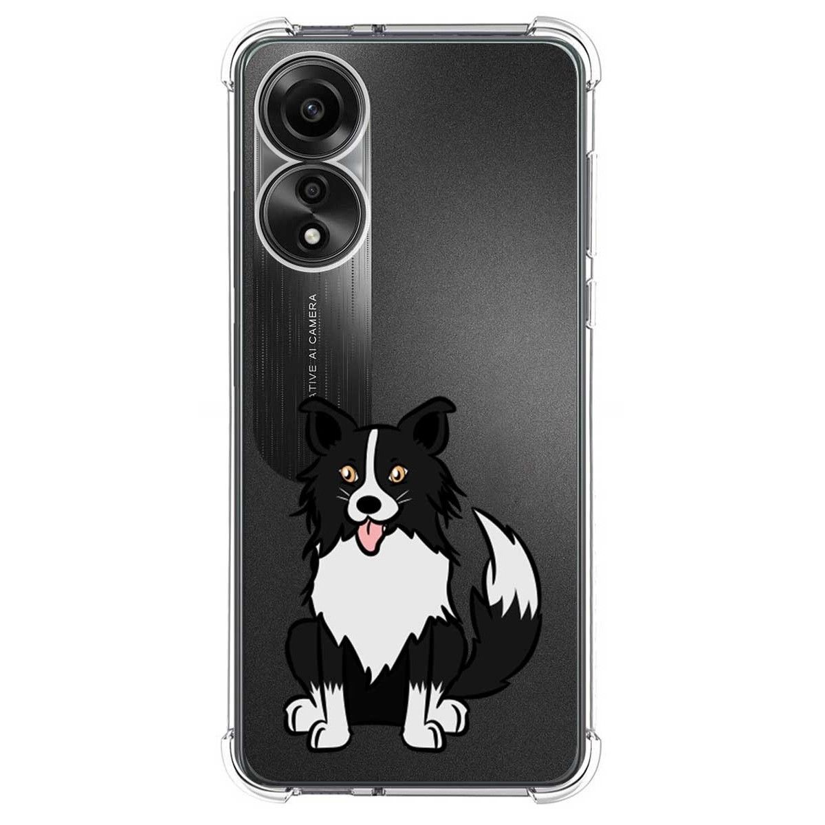 Funda Silicona Antigolpes para Oppo A78 4G diseño Perros 01 Dibujos
