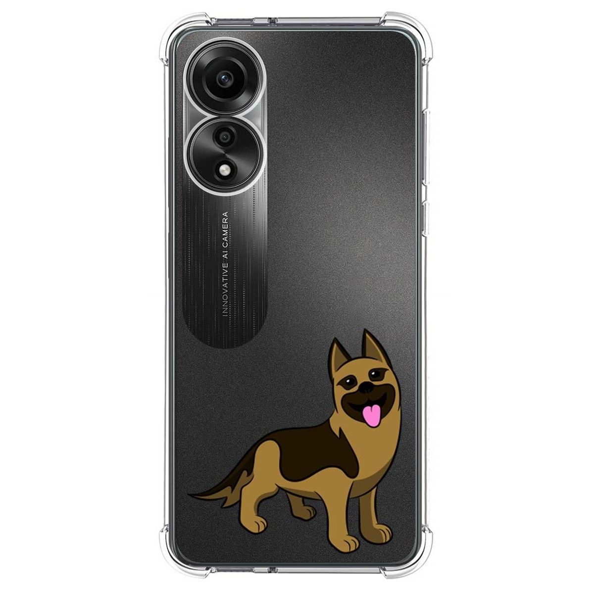 Funda Silicona Antigolpes para Oppo A78 4G diseño Perros 03 Dibujos