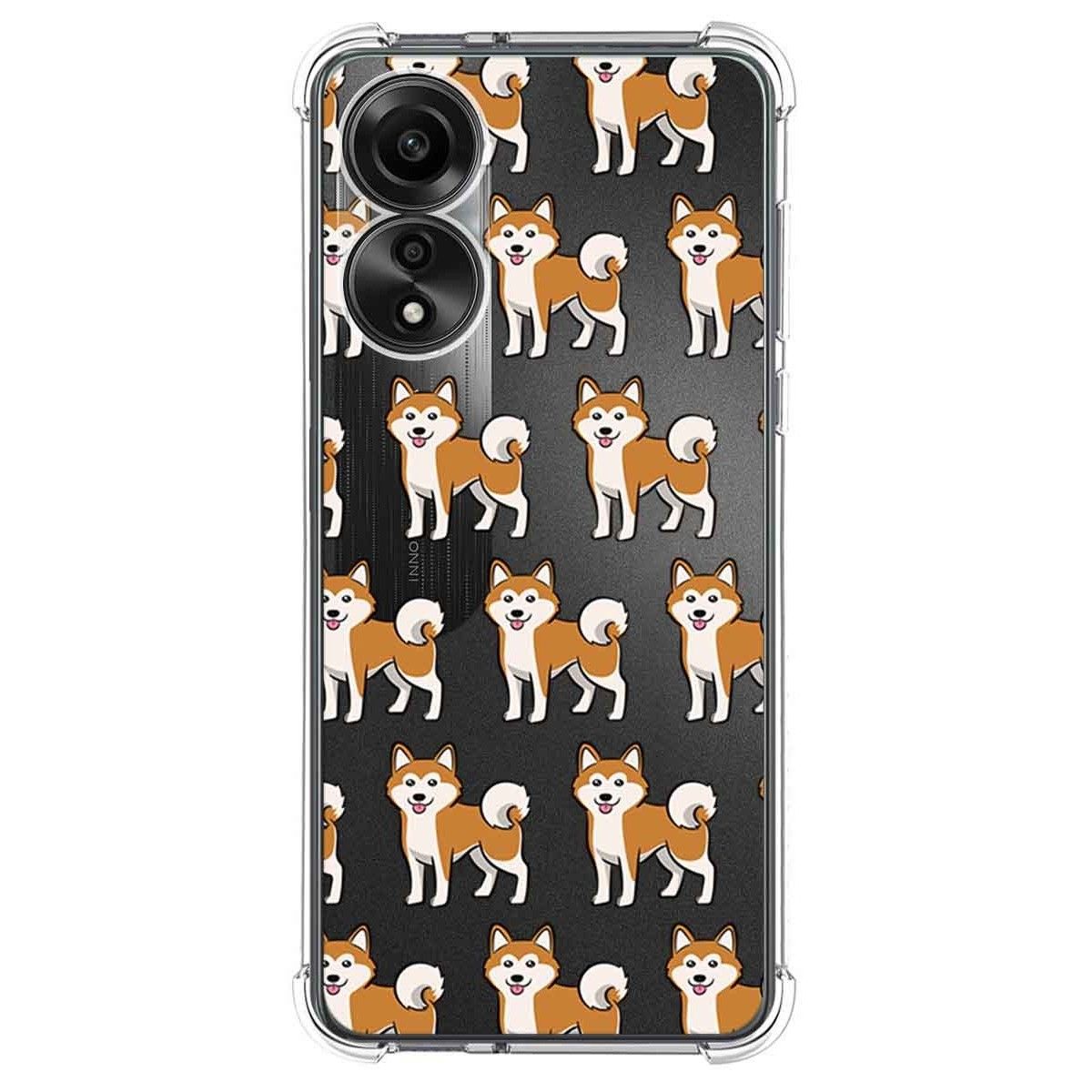 Funda Silicona Antigolpes para Oppo A78 4G diseño Perros 08 Dibujos