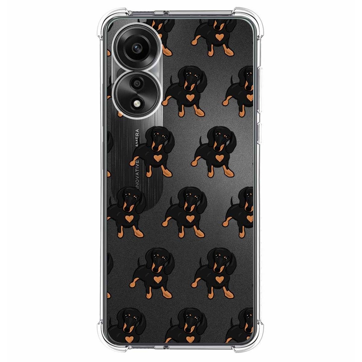 Funda Silicona Antigolpes para Oppo A78 4G diseño Perros 10 Dibujos