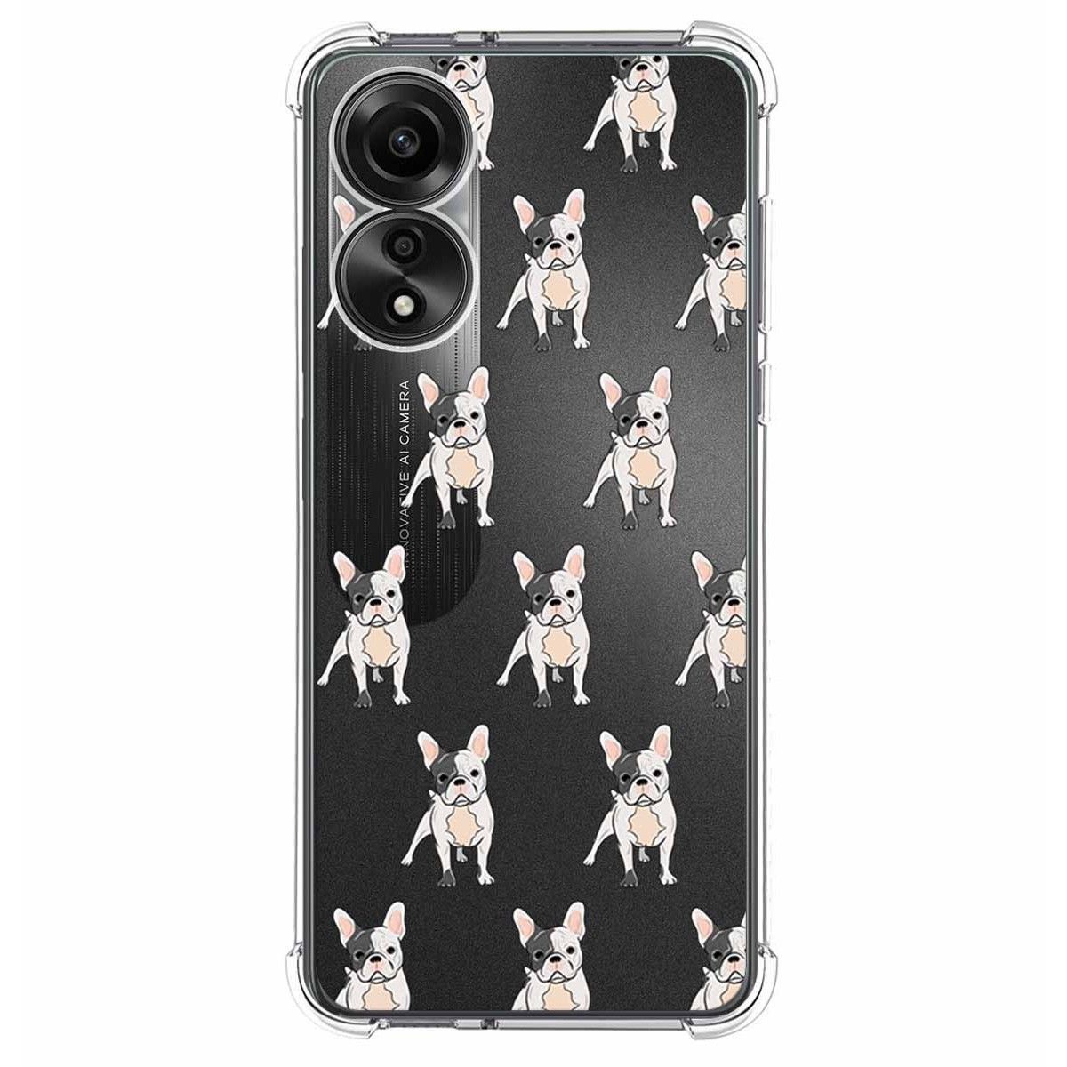 Funda Silicona Antigolpes para Oppo A78 4G diseño Perros 12 Dibujos