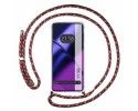 Funda Colgante Transparente para Oneplus 11 5G con Cordon Rosa / Dorado