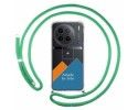 Personaliza tu Funda Colgante Transparente para Vivo X90 Pro 5G con Cordon Verde Agua Dibujo Personalizada