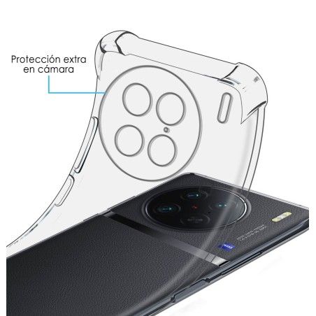 Funda Silicona Antigolpes Transparente para Vivo X90 Pro 5G