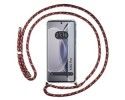Funda Colgante Transparente para Vivo X90 Pro 5G con Cordon Rosa / Dorado