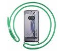 Funda Colgante Transparente para Vivo X90 Pro 5G con Cordon Verde Agua