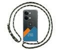 Personaliza tu Funda Colgante Transparente para OnePlus Nord 3 5G con Cordon Verde / Dorado Dibujo Personalizada