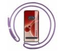 Funda Colgante Transparente para OnePlus Nord 3 5G con Cordon Morado